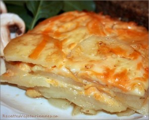 Gratin de pommes de terres aux oignons