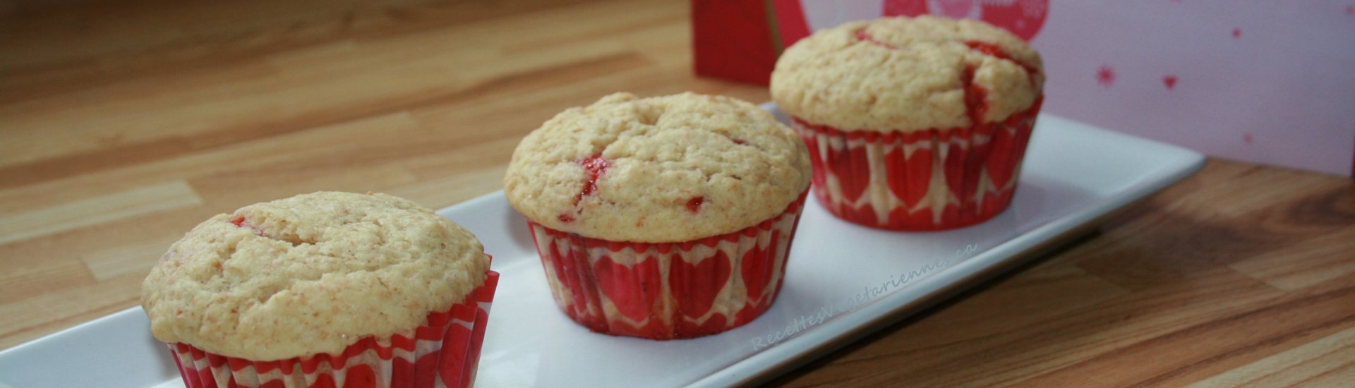 Muffins à la confiture de fraises