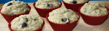 Muffins aux bleuets et aux poires