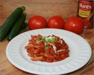 One pot pizza pasta